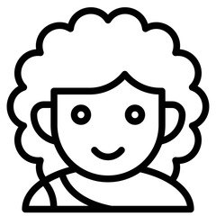 Caveman avatar, Halloween costume vector illustration