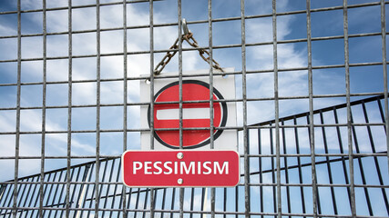 Street Sign Optimism versus Pessimism
