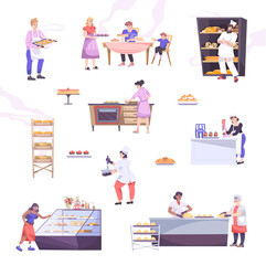 Bakery Flat Icon Set