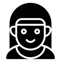 Nun avatar, Halloween costume vector icon