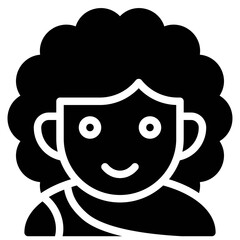 Caveman avatar, Halloween costume vector illustration