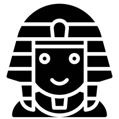 Pharaoh avatar, Halloween costume vector illustration