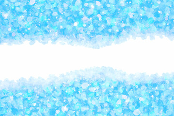 氷 雪 ブルー 冬 クリスマス 水彩 背景