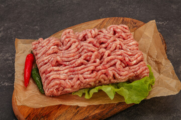 Raw Minced pork meat for cooking
