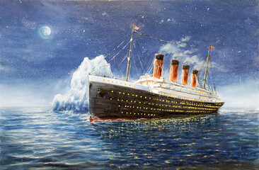 Titanic and Iceberg - 388949906