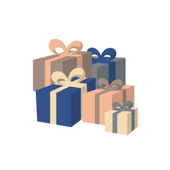 gift, Cristmas presents, new Year gifts, pattern, set, surprise