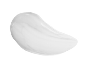 Cream sample on white background. Cosmetic product