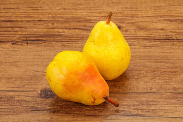 Fresh sweet pear over background