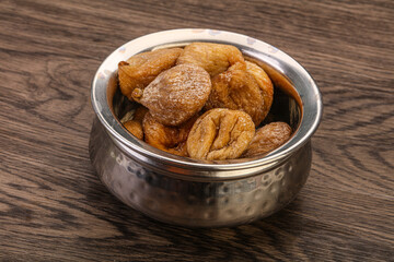 Dry sweet fig fruit heap