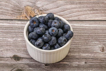 Ripe sweet tasty blueberries heap