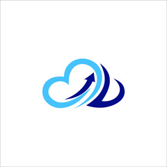 logo cloud vector icon templet