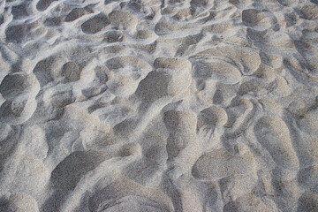 Sand on the beach, Sandy beach or Sand dune background in summer