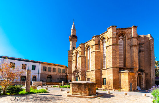 Streets of old Nicosia view. Nicosia is capital of Northern Cyprus.