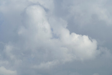 Weisse Wolken, Grauer Himmel Hintergrundbild, Deutschland, Europa