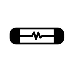 Vector flat style illustration of fuse icon isolated on white background
