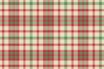 fabric texture of traditional checkered tartan repeatable ornament, red and green stripes on beige for plaid, tablecloths, shirts, clothes, dresses, bedding