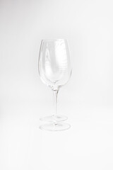 Wine glasses isolated on white background