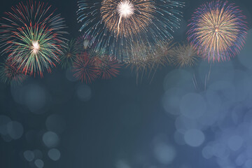 colorful fireworks celebration background