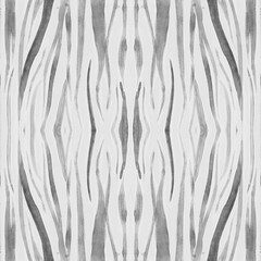 Seamless Zebra Pattern. Watercolor African Print. 