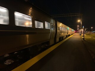 train at night