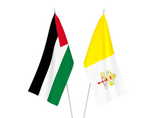 Palestine and Vatican flags