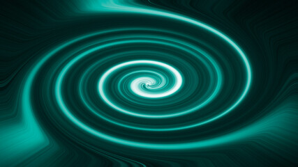 creative emerald background. texture with twisted lines. abstract green spiral. original canvas with circles