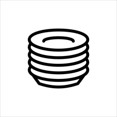 plates, dishes icon, vector, design trendy