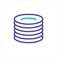 plates, dishes icon, vector, design trendy