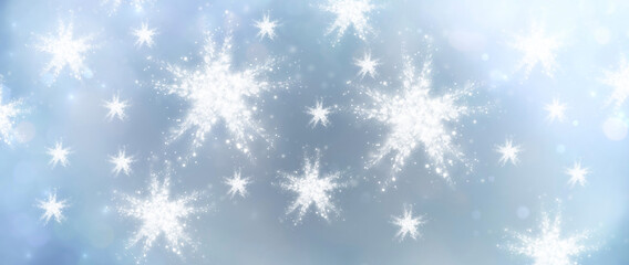 Fototapeta na wymiar background with snowflakes