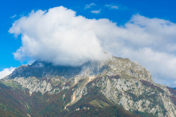 View from Cadrg, Julian Alps, Municipality of Tolmin, Slovenia, Europe
