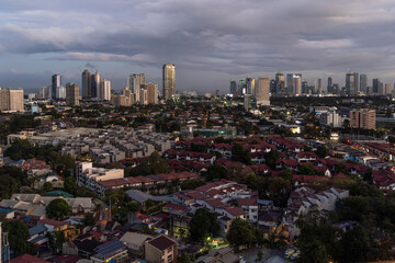 Fototapeta premium Evening panoramic view of Manila, Philippines