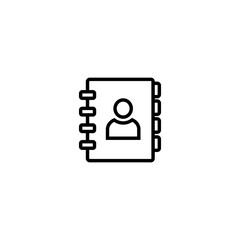 Address book icon vector, Address book symbol