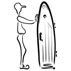 person who does not want to open the door for someone or close it