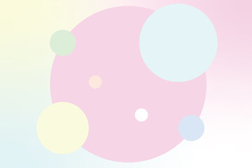 Pastel circles on a pastel background