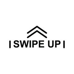 Swipe up, set of buttons for social media. Arrows, buttons and web icons for advertising and marketing in social media application. Scroll or swipe up. vector illustration on white background