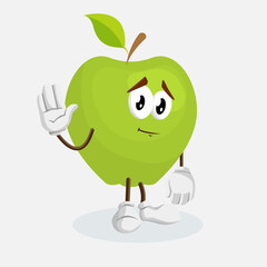 
cute mascot apple