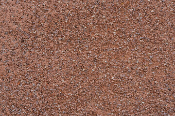 Texture of red tiny gravel