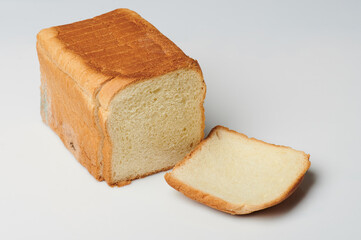 Sliced bread with mould on side