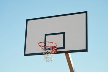 New basketball board with basket