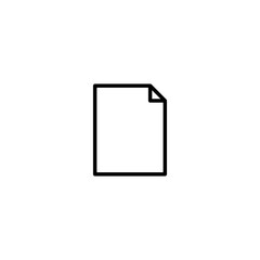 Document line icon Vector, document symbol