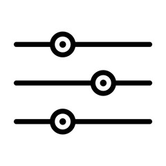 Equalizer or setting icon