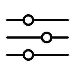 Equalizer or setting icon