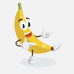 cute banana mascot