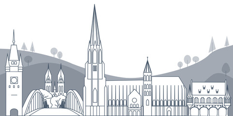 Freiburg im Breisgau Skyline
