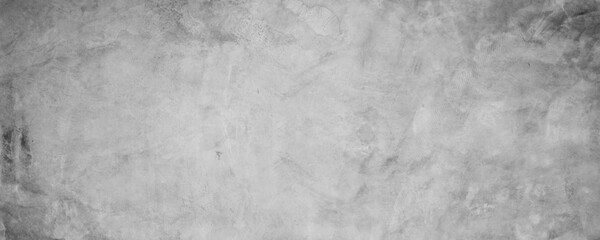 grungy cement texture wall, gray concrete banner background for backdrop