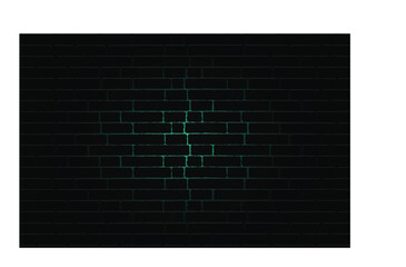 Dark blue neon brick wall frame background. Square brick with neon concept wallpaper. Vector illustrator.