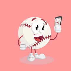 
cute baseball mascot