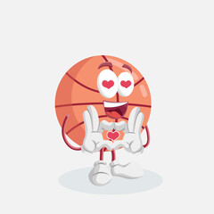 
cute basketball mascot