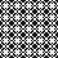 Fototapeta premium Abstract Cross Pattern Dots Logo generative computational art illustration