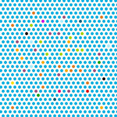 Blue and Some Colorful Dots Background - Abstract Vector Backdrop